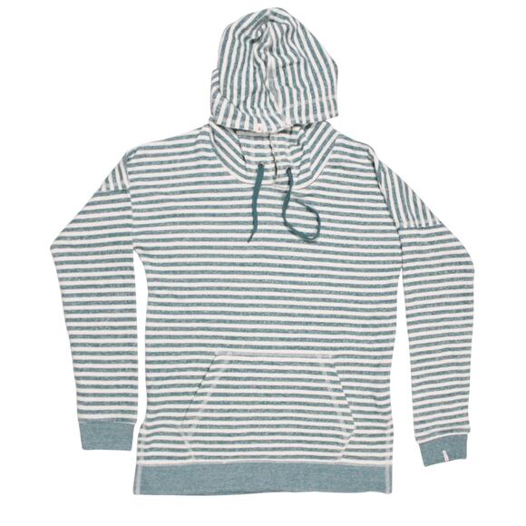 Volcom Lived in hoodie striped green sz XS NEW NWT skater snowboard relaxed - Picture 1 of 3